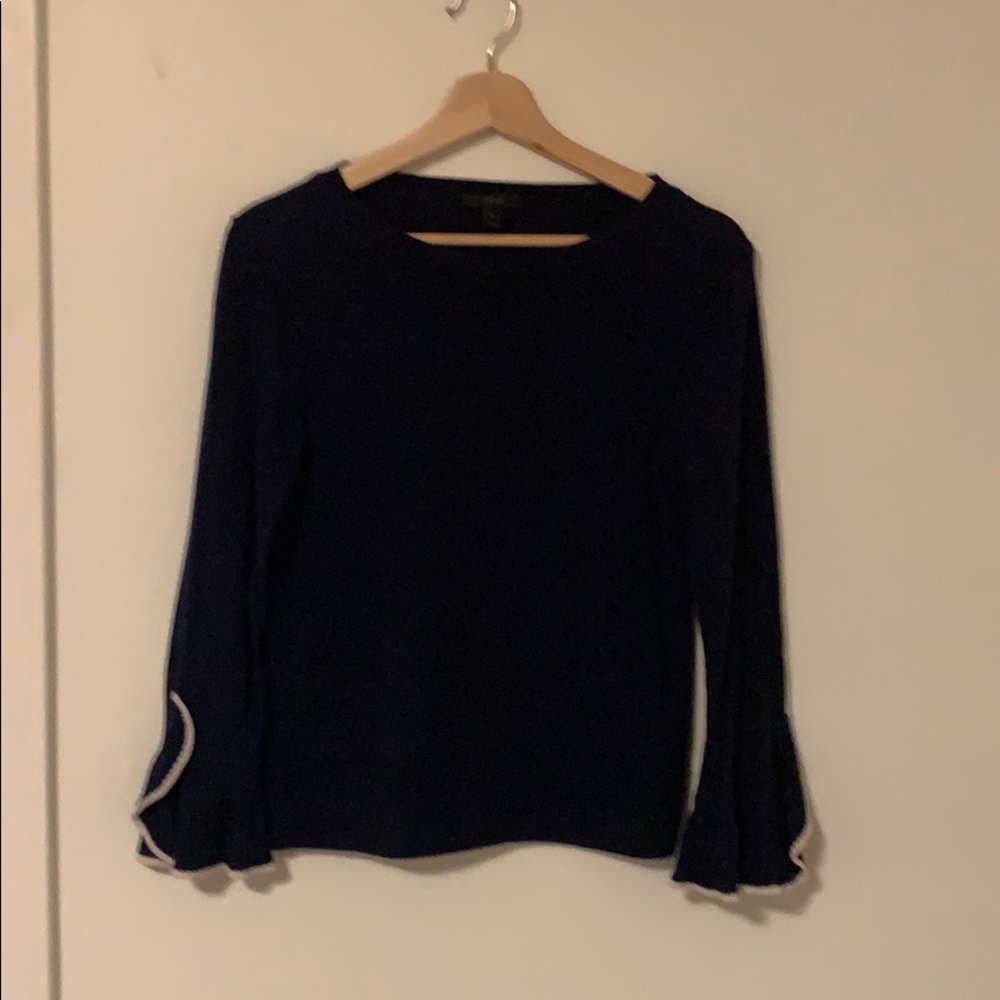 JCrew Sweater with Ruffle Sleeve